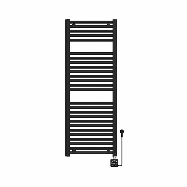 Radiateur électrique Elara Smart WiFi 118,5 x 45 cm mat noir