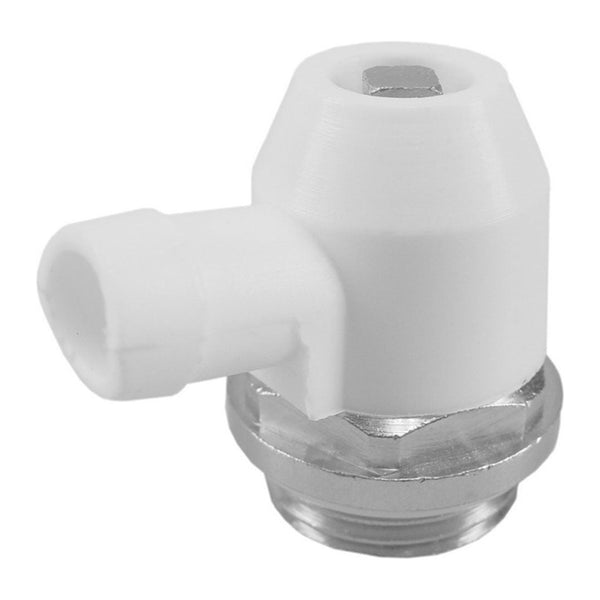 Riko radiatoraftapper met O-ring grote doorlaat 1/2"