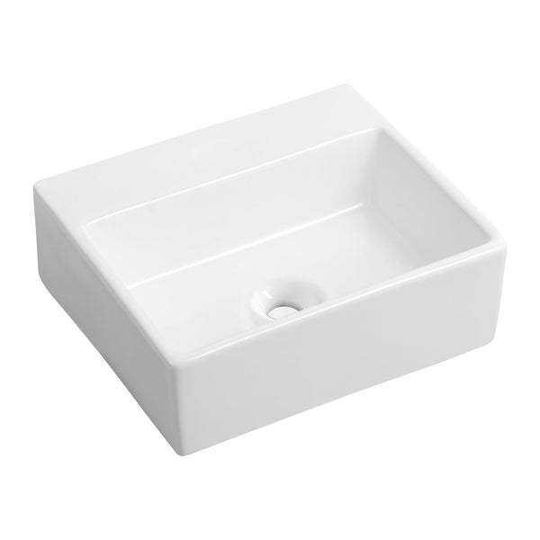 Aloni Lini Fontein - zonder Overloop - zonder Kraangat - Keramiek - 33,5 × 11,5 × 29 cm - Glanzend Wit