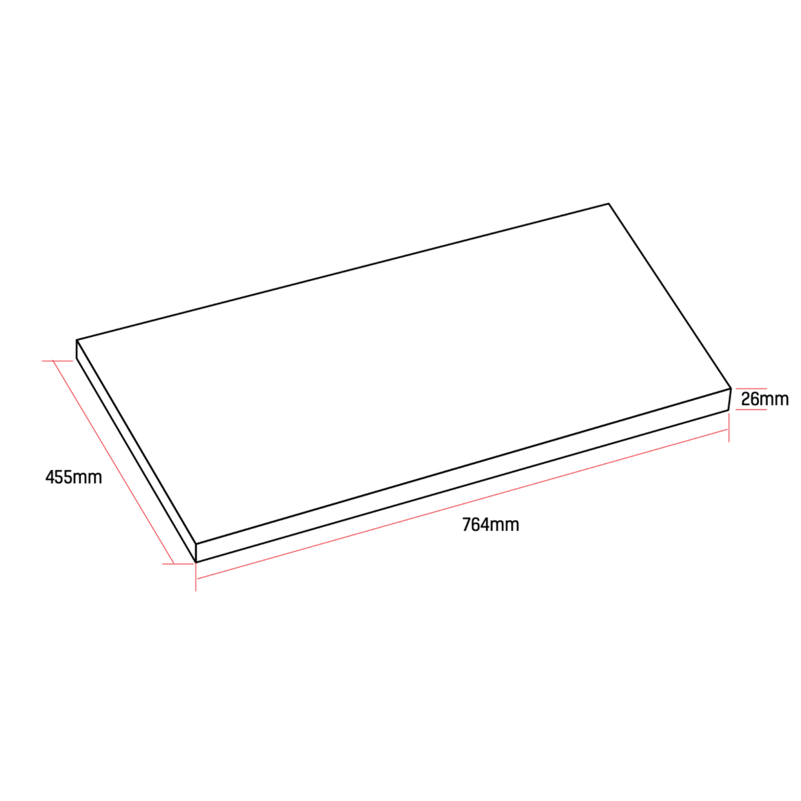 ALONI Wastafelblad MDF