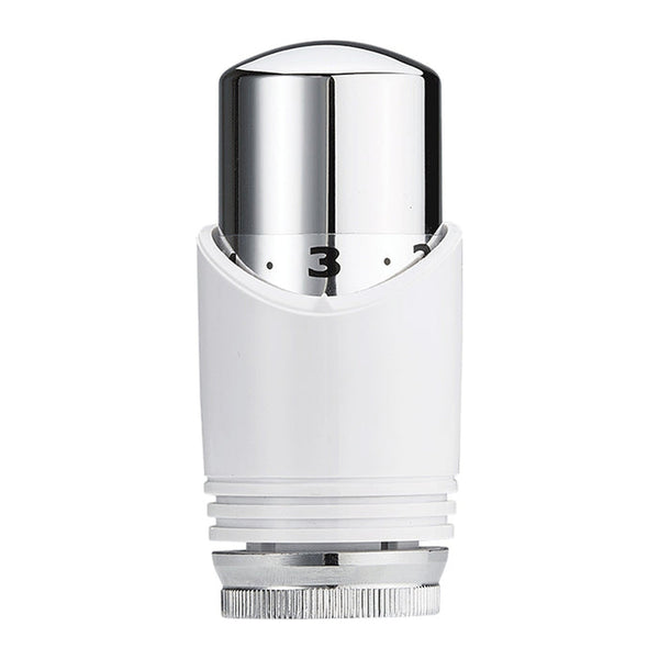 luxe thermostaatknopf M-30 weiß/chrom