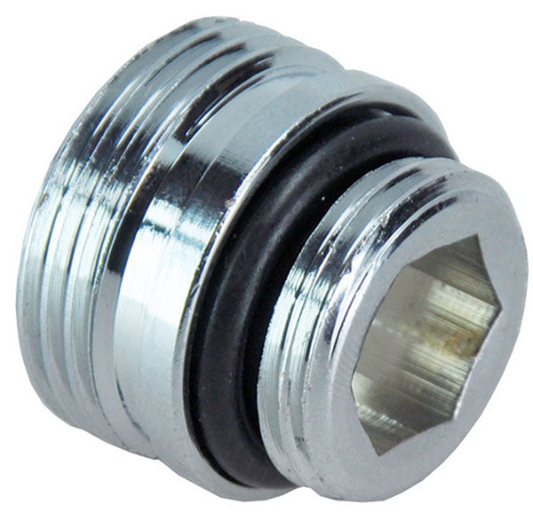 Riko adaptor midden-onderaansluiting chroom - productfoto