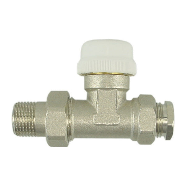 Riko thermostatisch ventiel recht met adaptor 1/2"