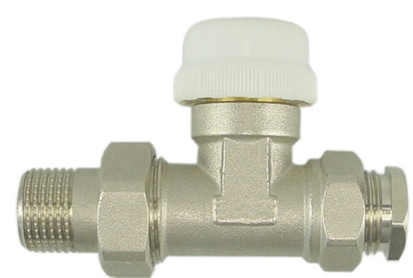 Riko thermostatisch ventiel recht met adaptor 1/2"