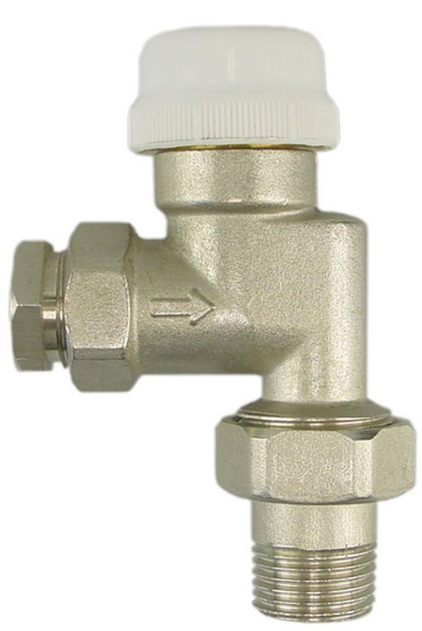 Riko thermostatisch ventiel axiaal met adaptor 1/2"