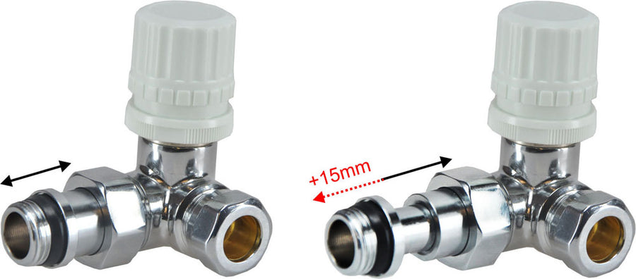 Riko Thermostatisch voorbereid radiatorventiel haaks 15 mm Links - productfoto