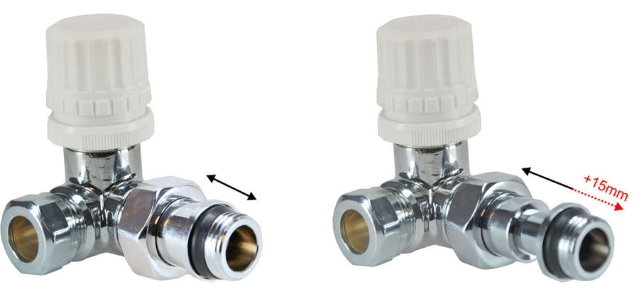Riko Thermostatisch voorbereid radiatorventiel haaks 15 mm Rechts - productfoto