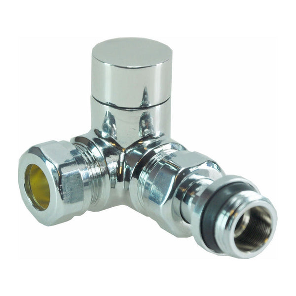 Riko luxe regelvent. 1/2''x15 (M22) knel haaks verkeerd chroom
