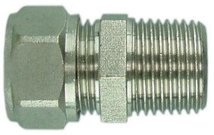 Riko radiatorkoppeling 1/2" x 15 knel recht vernikkeld