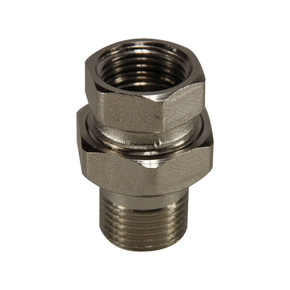 Riko Rd-482 radiatorkoppeling 1/2" recht vernikkeld - productfoto