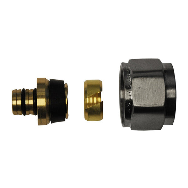 Riko luxe adaptor 16 × 2,0 Eurok. geborsteld staal
