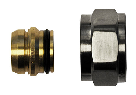 Riko adaptor eurokonus/knel geborsteld staal