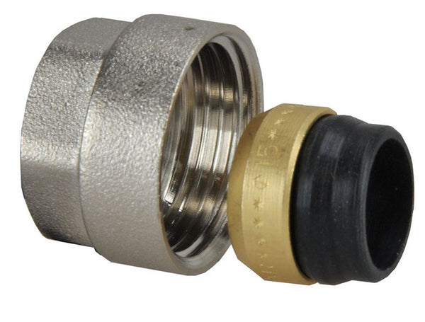 Riko TR-91/A adaptor 3/4" Euro x 15 mm vernikkeld