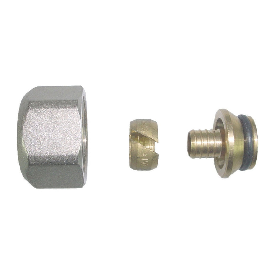 Riko TP-98 adaptors Euro vernikkeld 14 cm - productfoto