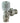 Riko radiatorventiel met adaptor 15 mm 1/2" haaks vernikkeld - productfoto