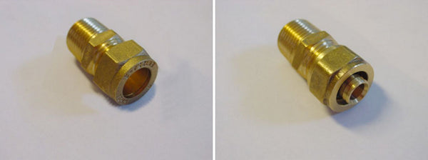 Riko adaptor voor knelkoppeling