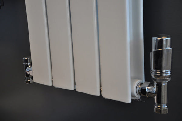 Hoekradiatoraansluitset Wiesbaden in Chroom (voor zijaansluiting)