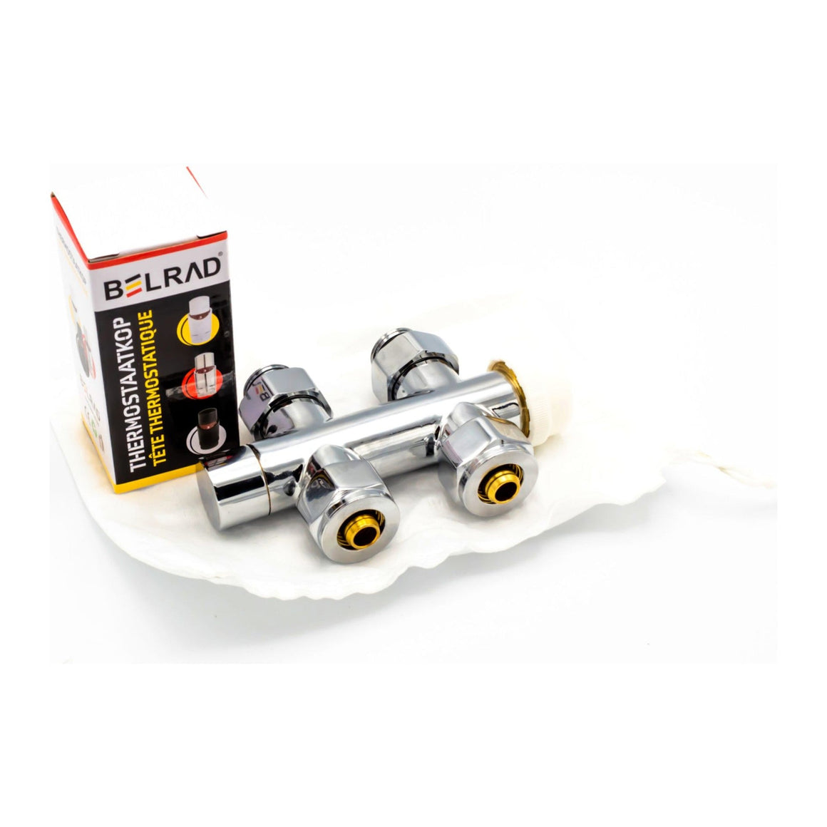BELRAD Thermostatische Radiatorkraan Recht – 1/2M x 16/2 M30