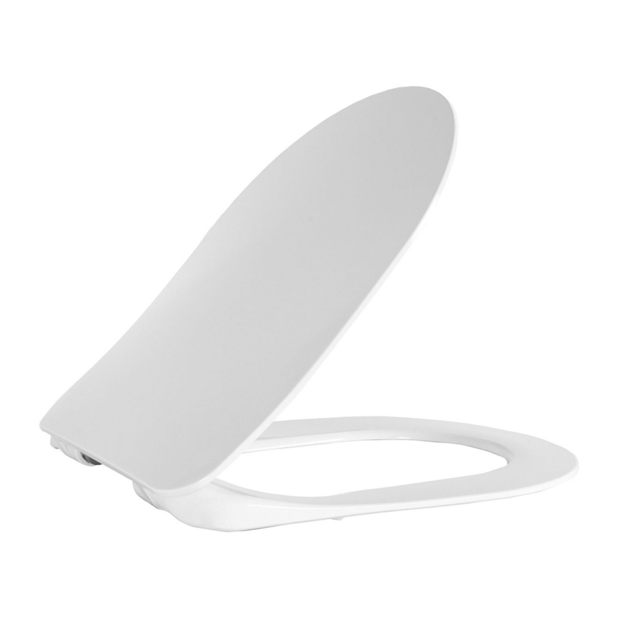 Creavit wc-zitting Duroplast – softclose & quick release – inox scharnieren