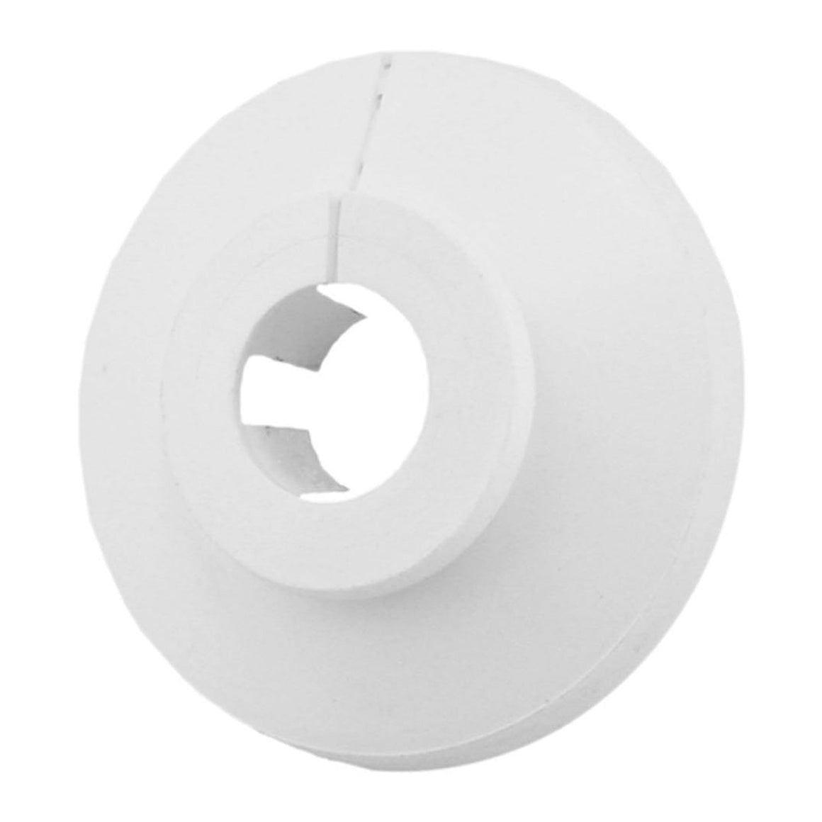 Riko klemrozet rond wit 12 mm - productfoto