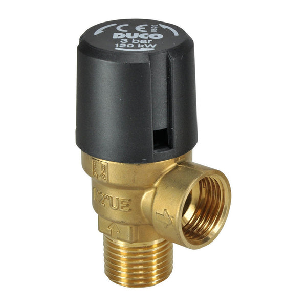 Riko Duco veiligheidsventiel 1/2" bu 3 bar