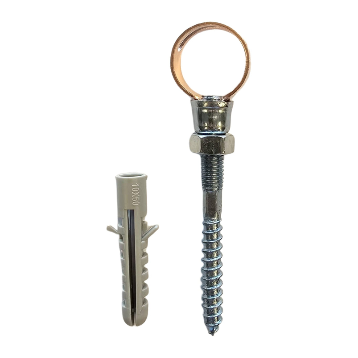Riko muurbeugel koper met plug M8 x 80 mm 22 mm - productfoto