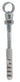 Riko enkele muurbeugel met plug M8 x 28 mm - productfoto
