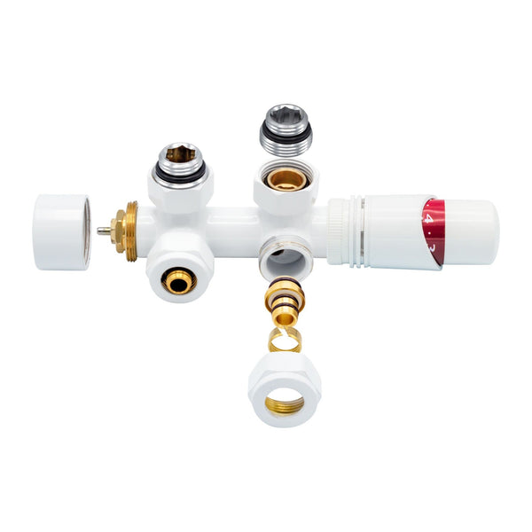 Belrad Thermostatventil – Mittelanschluss – Wand – M30×1,5