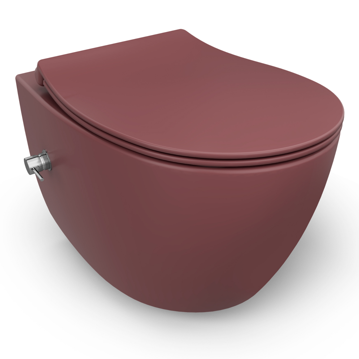 Isvea Sentimenti Neo hangtoilet met bidet rustiek bordeauxrood productfoto #variant_57406644519236