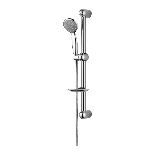 ALONI New Mono doucheglijstangset – compleet met handdouche, metalen doucheslang en zeephouder