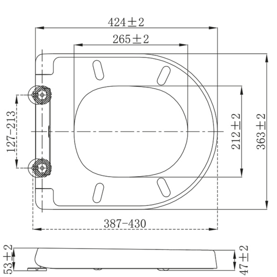 Aloni Premium wc-zitting – softclose – quick release – topfix – duroplast – RVS scharnieren