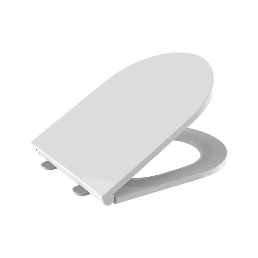 Aloni Premium wc-zitting – slim design – softclose – quick release – topfix – duroplast – RVS scharnieren
