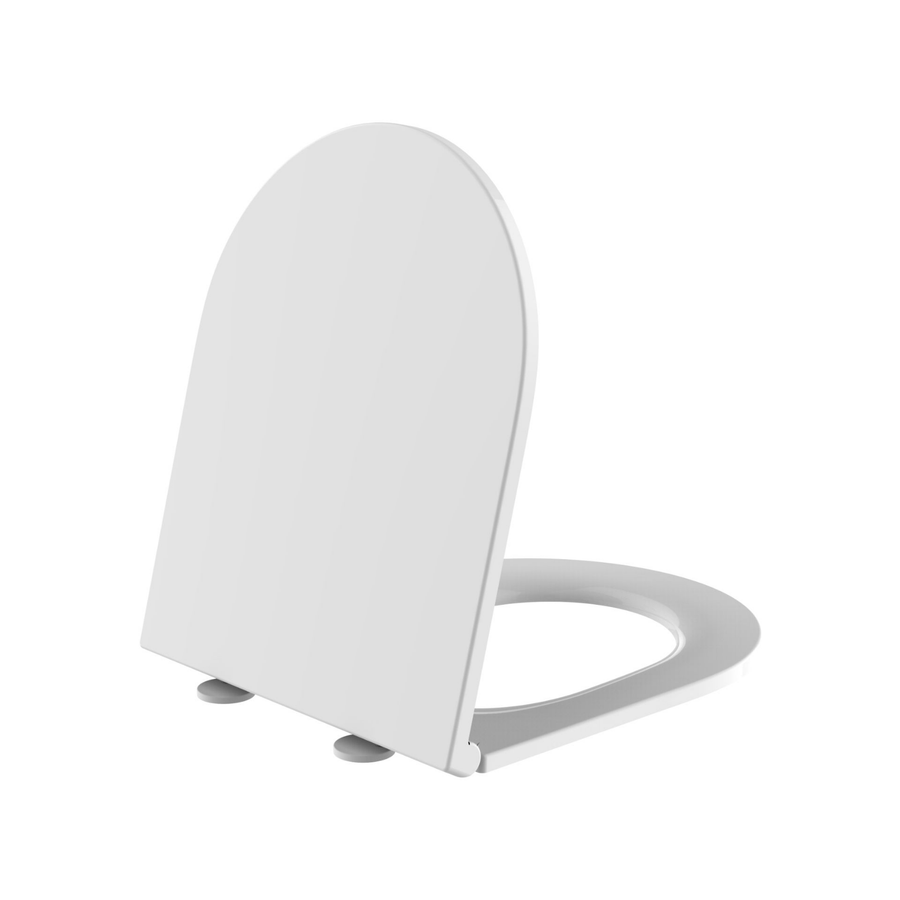 Aloni Premium wc-zitting – slim design – softclose – quick release – topfix – duroplast – RVS scharnieren