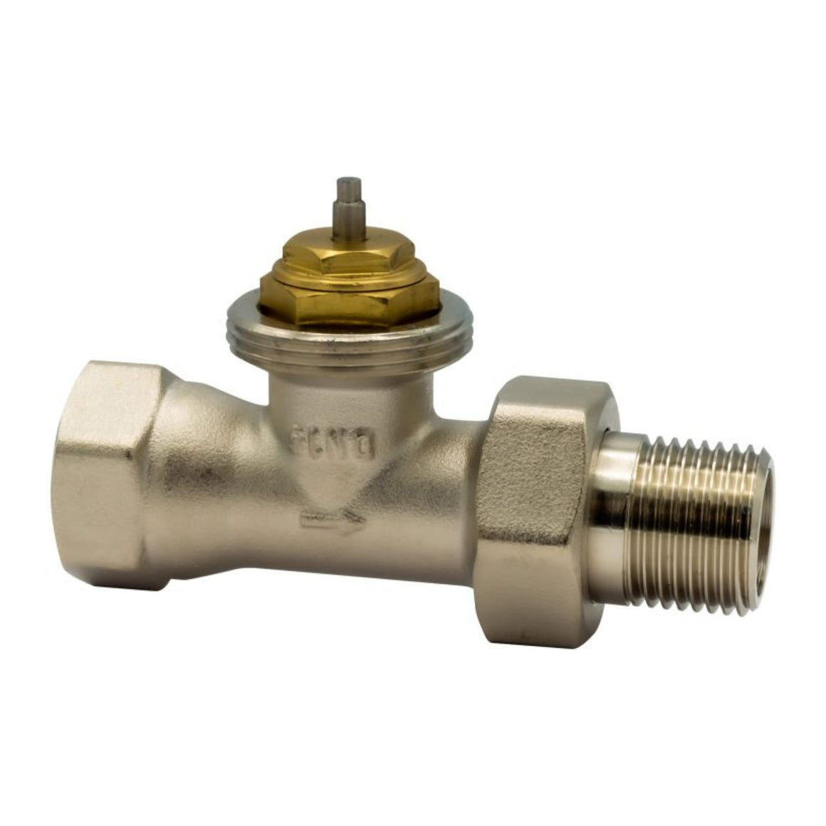 BELRAD radiatorkraan recht 1/2" MV