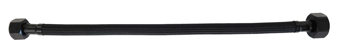 Xellanz Flexibele aansluitslang nylon 1/2" x 3/8" 30 cm mat zwart - productfoto