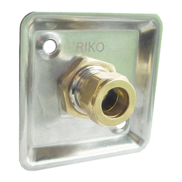Riko gevelplaat 1/2" x 15 mm chroom