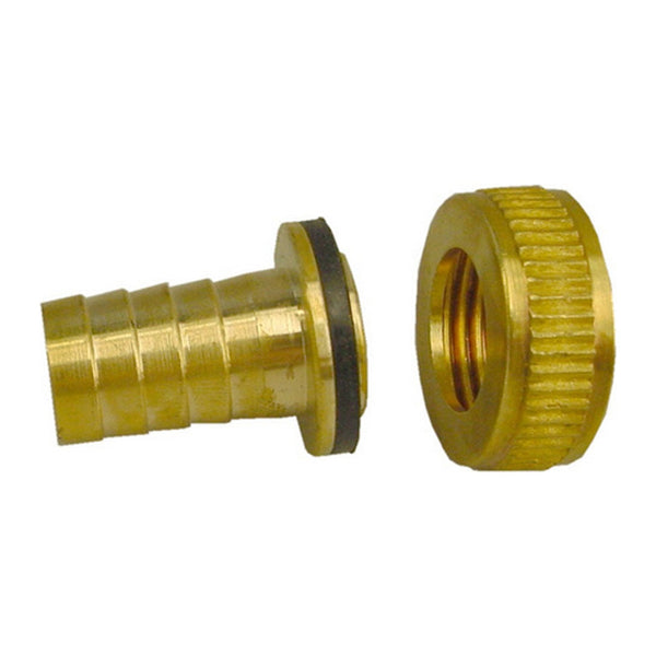 Riko messing slangwartelsetje 1/2 × 3/4 met borgring