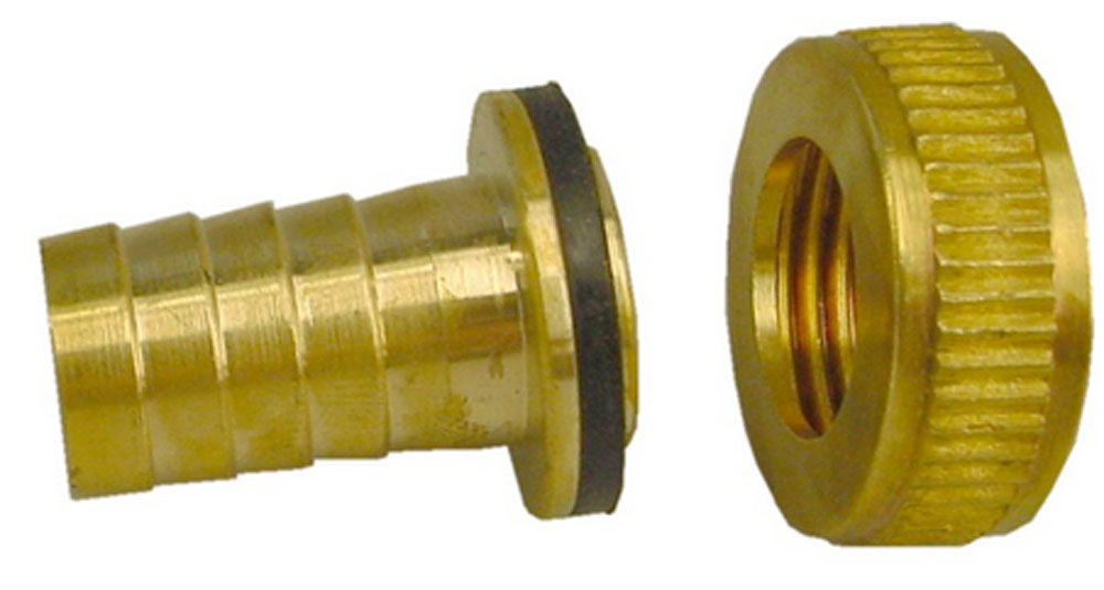 Riko messing slangwartelsetje 1/2 x 3/4 met borgring - productfoto