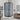 MARANI COMPLETE DOUCHECABINE MET DRAAIDEUR - OMKEERBAAR - 90X225X90 CM - MAT ZWART - GRIJS ROOKGLAS