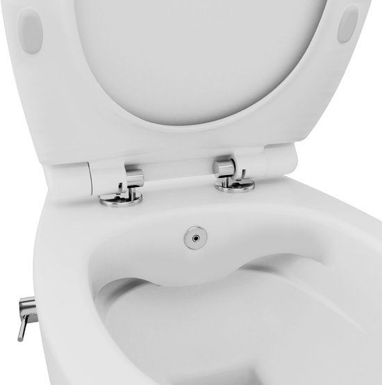 Isvea Sentimenti Neo hangtoilet met bidet wit detail binnenkant #variant_57406644650308
