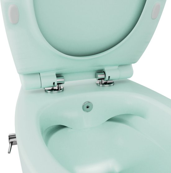 Isvea Sentimenti Neo hangtoilet met bidet muntgroen detail binnenkant #variant_57406644584772