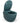 Isvea Sentimenti Neo hangtoilet met bidet petrolgroen productfoto open bril #variant_57406644486468