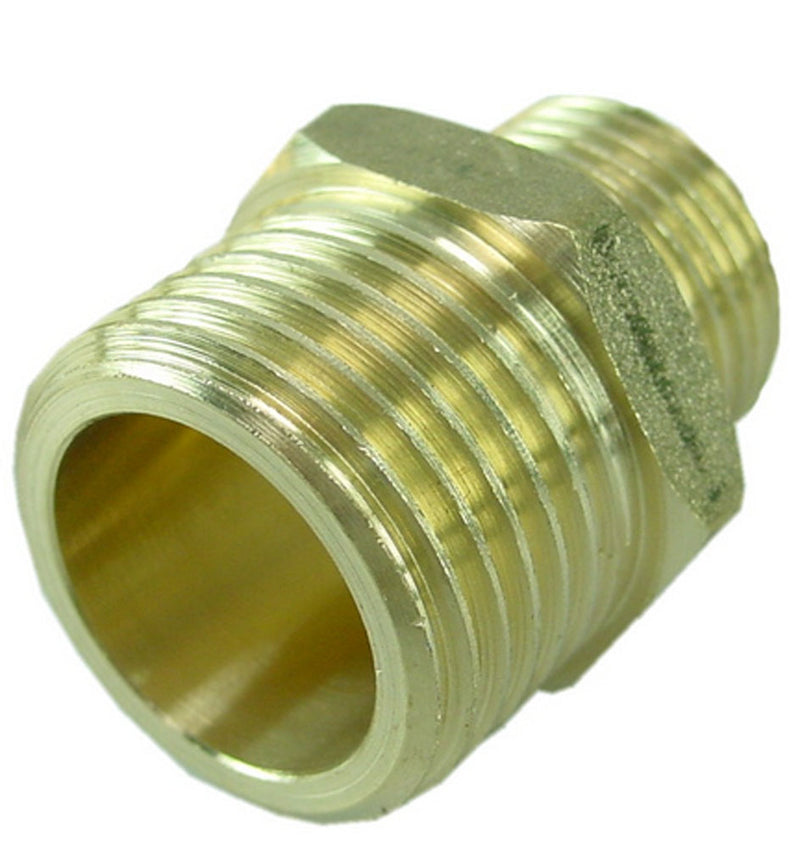 Riko gasdraad verloopnippel 1/2" x 3/8" buitendraad - productfoto