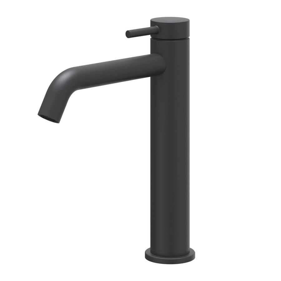 IVY Eenhendel wastafelmengkraan opbouw model M, coldstart, Mat zwart PED - productfoto - SKU 6100152