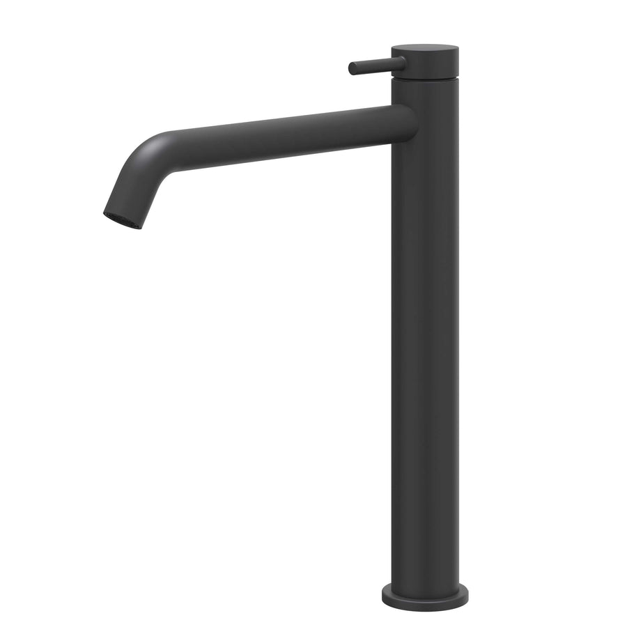 IVY Eenhendel wastafelmengkraan opbouw model L, coldstart, Mat zwart PED - productfoto - SKU 6100202
