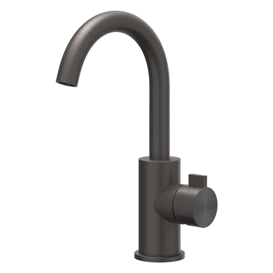 IVY Tribe wastafelmengkraan – RVS316 geborsteld carbon black PVD #kleur_rvs316-gebr-carbon-black-pvd