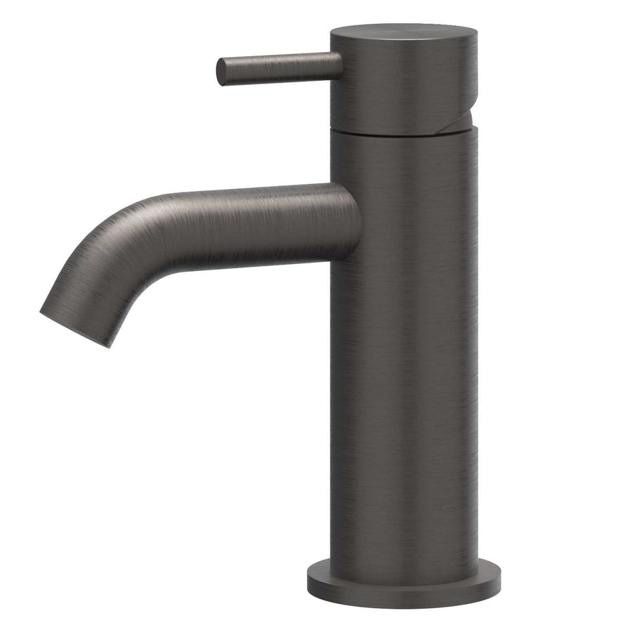 IVY Eenhendel wastafelmengkraan opbouw model S, coldstart, RVS316 gebr. carbon black PVD - productfoto - SKU 6100384