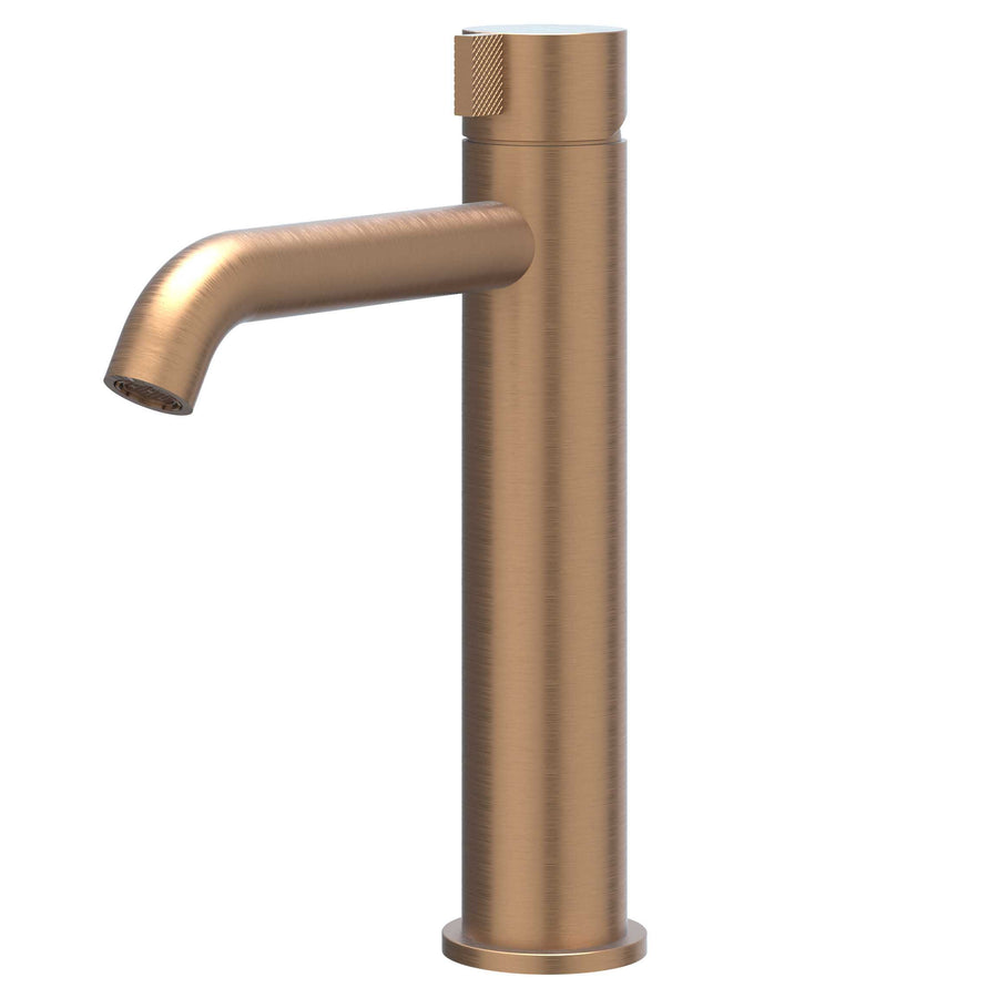 IVY Eenhendel wastafelmengkraan opbouw model M, coldstart, RVS316 gebr. mat koper PVD - productfoto - SKU 6100413