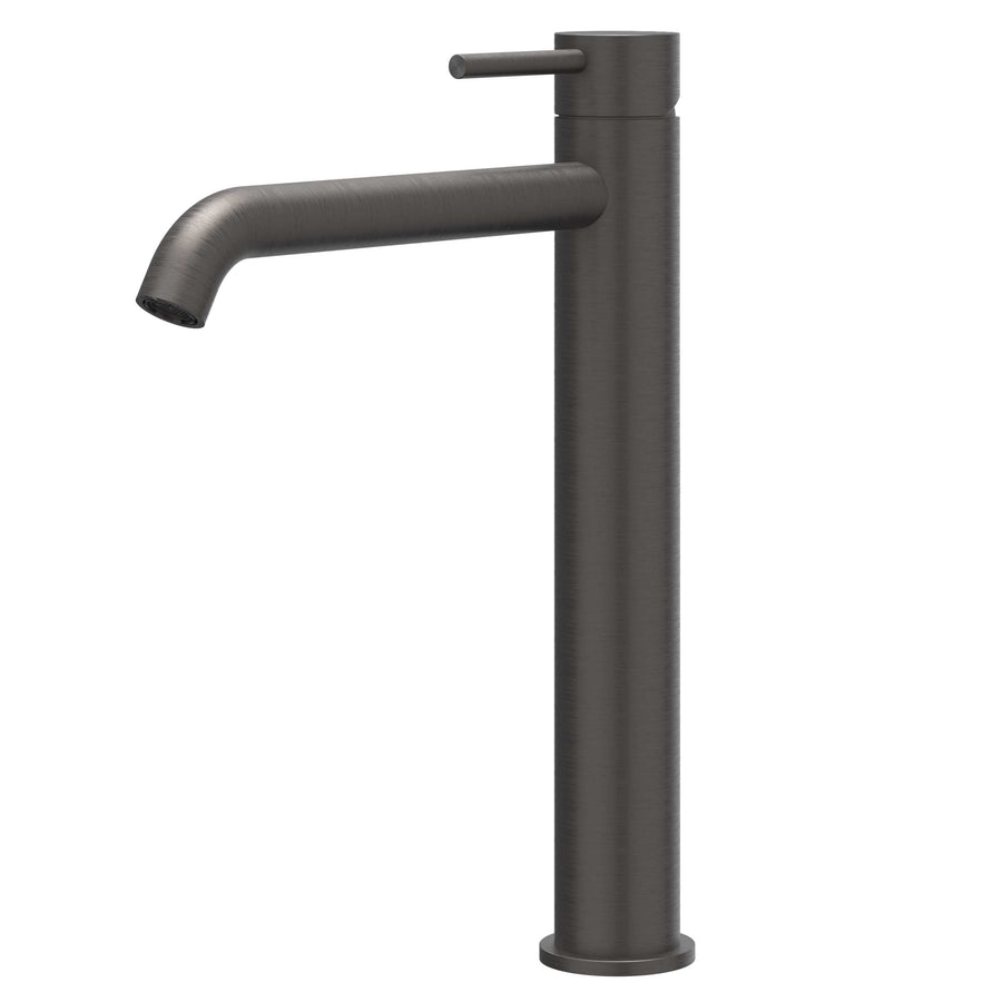 IVY Eenhendel wastafelmengkraan opbouw model L, coldstart, RVS316 gebr. carbon black PVD - productfoto - SKU 6100454