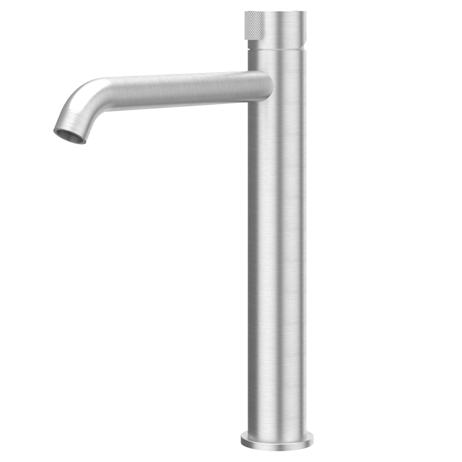 IVY Eenhendel wastafelmengkraan opbouw model L, coldstart, RVS316 geborsteld - productfoto - SKU 6100461